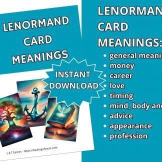 Lenormand card meanings e-book PDF